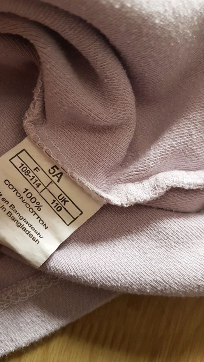 Col roulé mauve coeur 5 ans - photo numéro 4