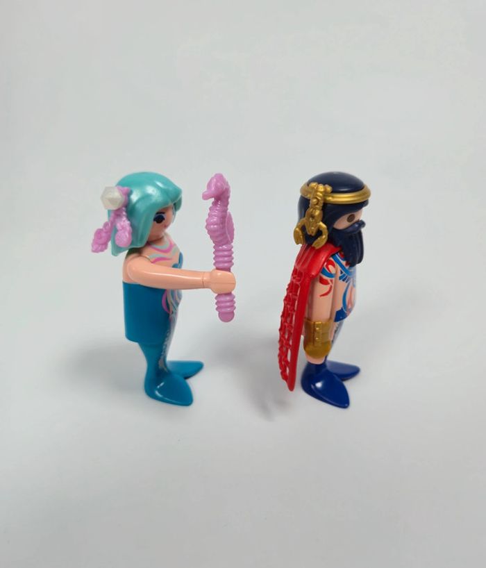 Playmobil Couple Sirènes Roi et Reine des mers - photo numéro 2