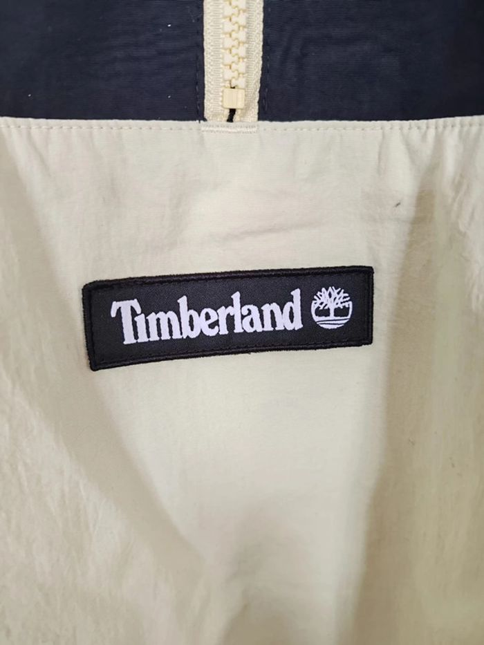 K-Way Imperméable Quart Zip Timberland Taille L Noir et Jaune - photo numéro 8