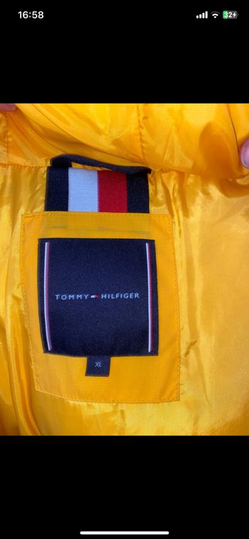 Manteau tommy jaune