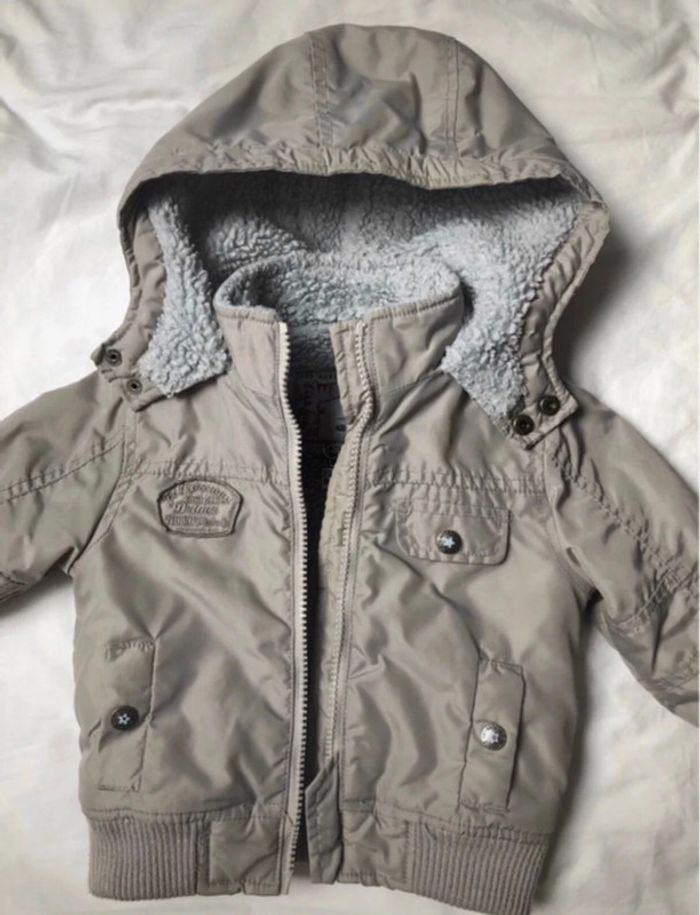 Manteau bébé garçon + bonnet et écharpe