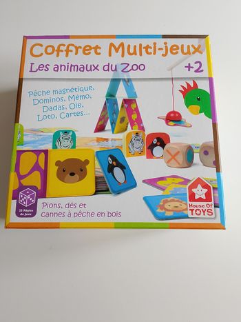 Coffret multi -jeux les animaux du zoo complet house of toys 