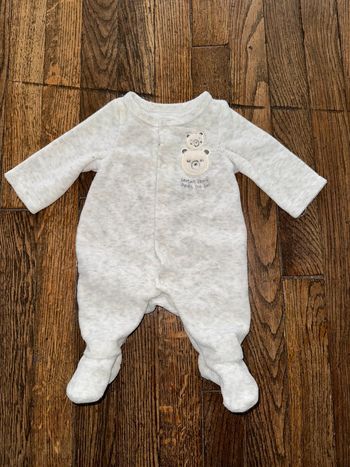 Pyjama velour tao Taille 00/44 cm