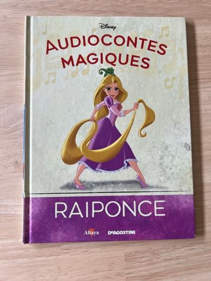Livre Disney Audiocontes Magiques n°18 – Raiponce – Bon État (Sans Figurines)