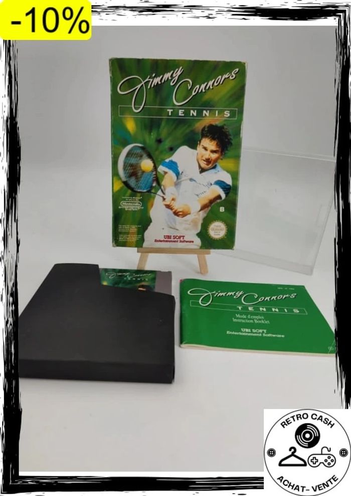 Nintendo NES Jimmy Connors Tennis fra complet