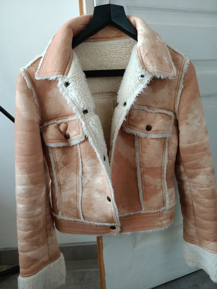 Veste chaude beige camel taille 36 - photo numéro 2