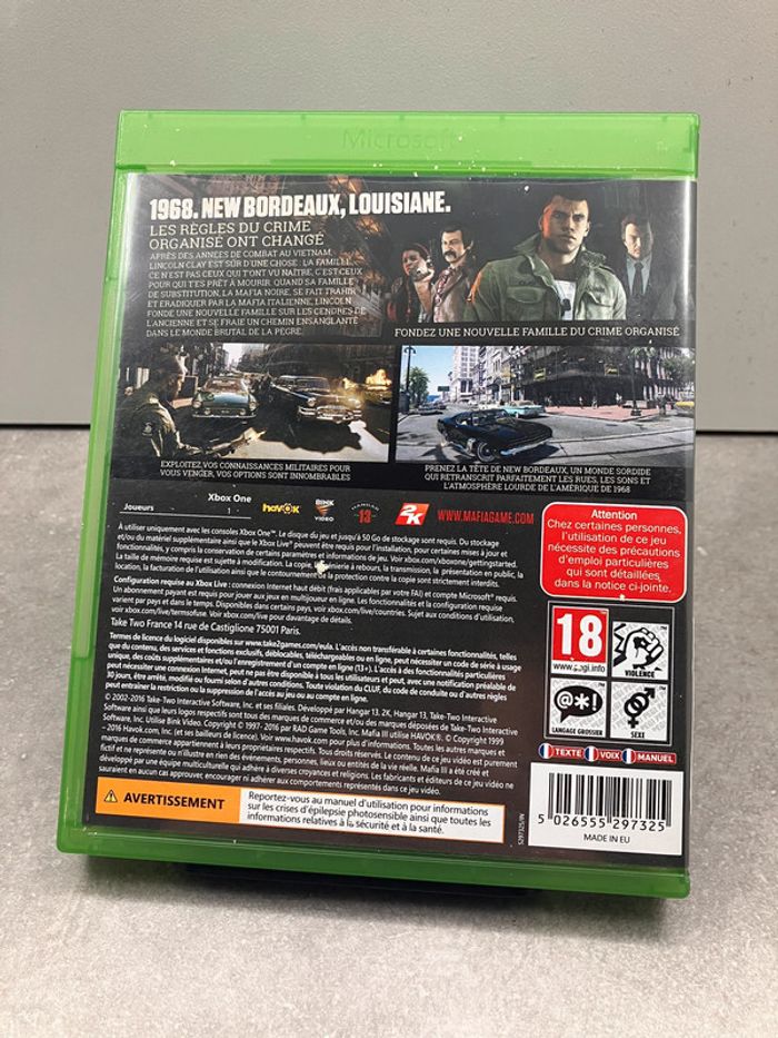 Jeux Xbox One : Mafia 3 (J2025359) - photo numéro 2