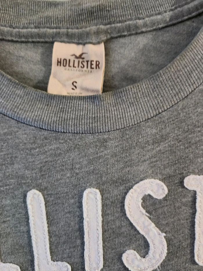 T-shirt hollister gris taille S - photo numéro 3