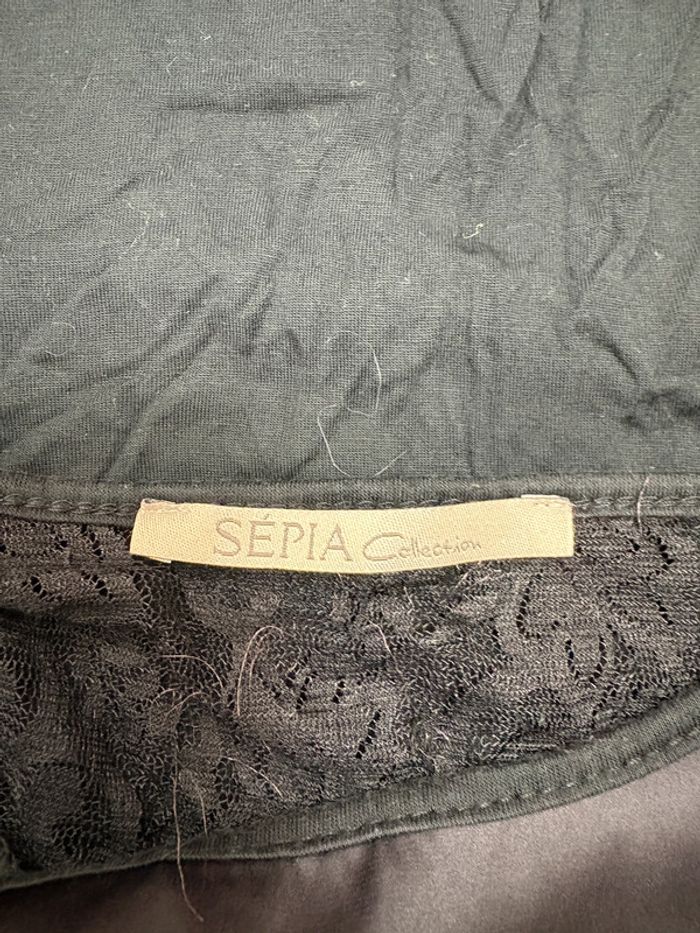 Haut Sépia Collection | Noir | Taille 38 - photo numéro 3