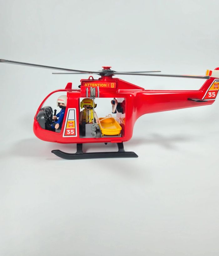 Playmobil Hélicoptère de pompiers et Bateau - photo numéro 10