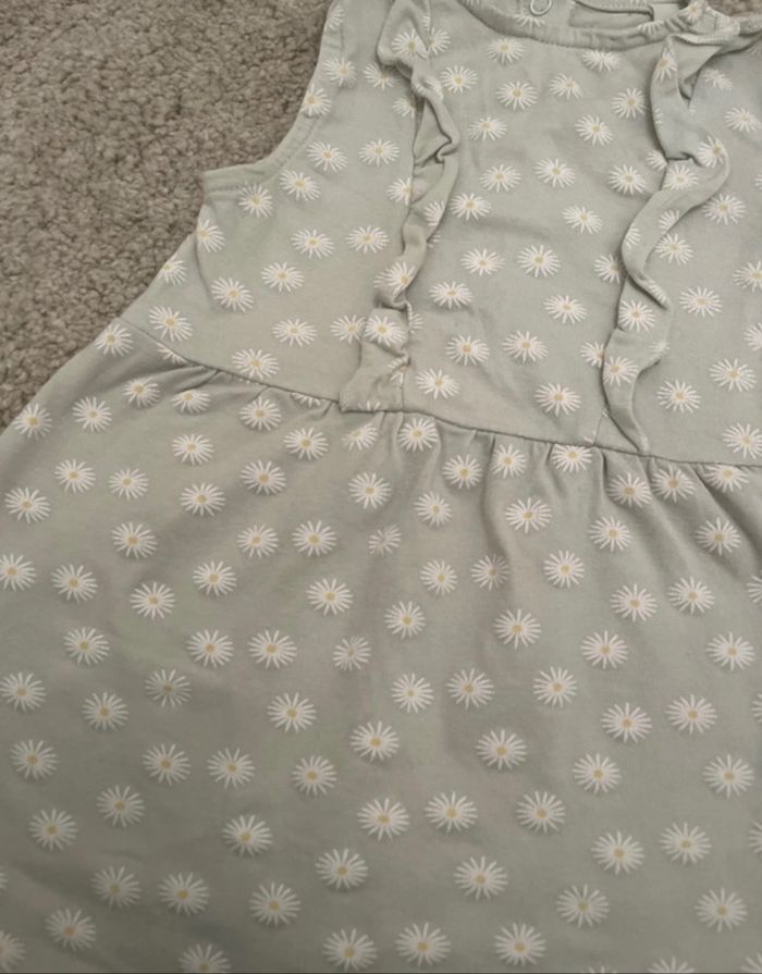 Robe bébé fille 12 mois vert sauge - photo numéro 2