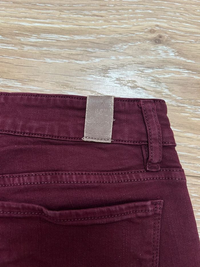 Jean kaporal bordeaux - slim standard - taille 38 - - photo numéro 6