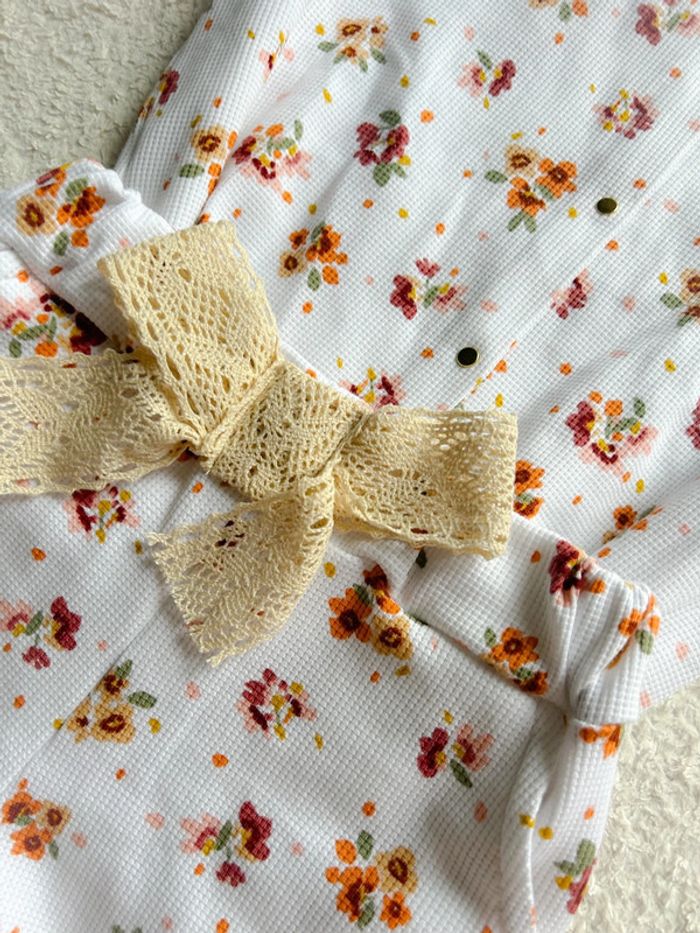 Ensemble créatrice blouse short et noeud 8 ans neuf - photo numéro 5