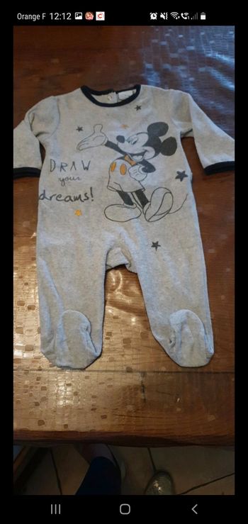 Pyjama Mickey 6 mois