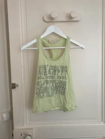 🌿 Débardeur RWD vert clair Y2K – Taille M