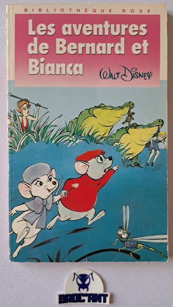 Roman poche Disney Les aventures de Bernard et Bianca Hachette 1990