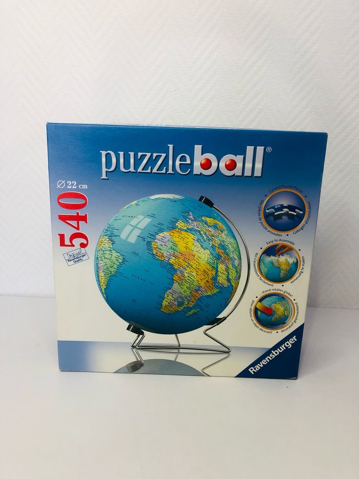 Puzzleball 540 pièces globe terrestre
