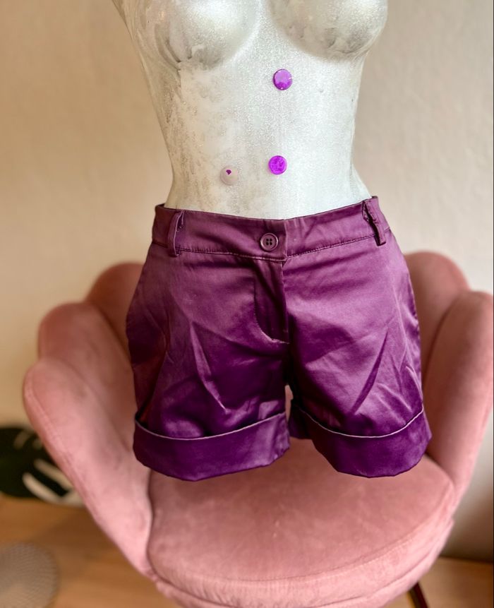 ✨ Short violet élégant – Made in Italy – Taille 36 (S) - photo numéro 4