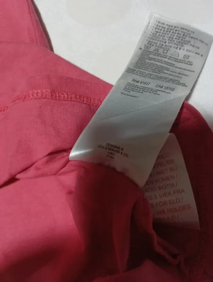 Tee shirt manches courtes fille Levi's taille 12 ans blanc pailleté - photo numéro 5