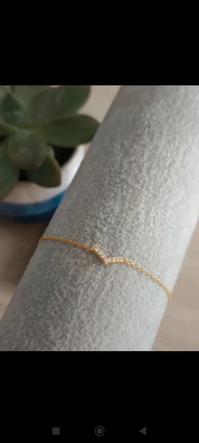 Bracelet v doré argent s925