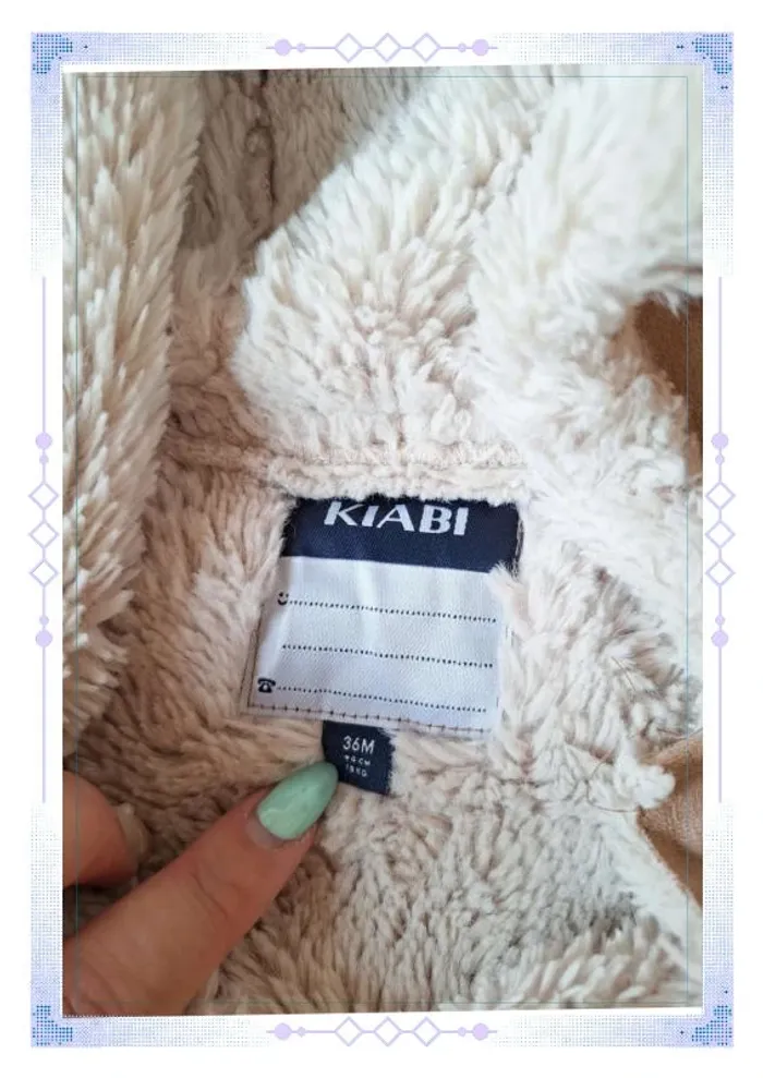 Manteau suédine fille 3 ans - photo numéro 3