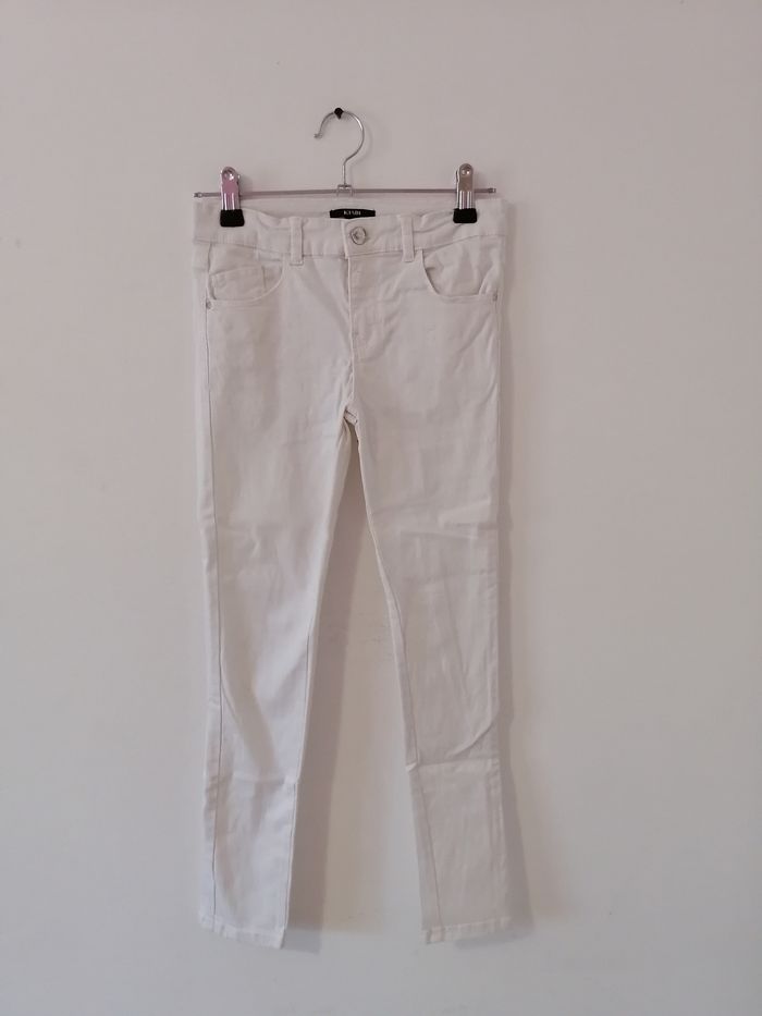 Pantalon blanc slim 10ans