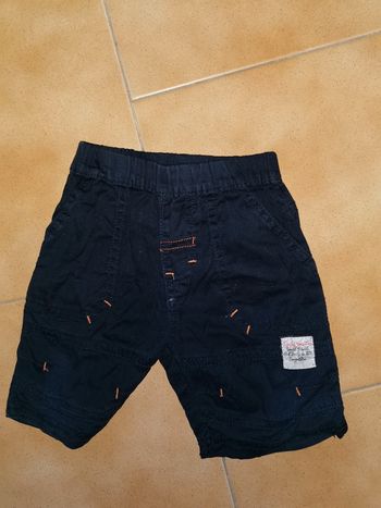 Short noir et orange 12mois