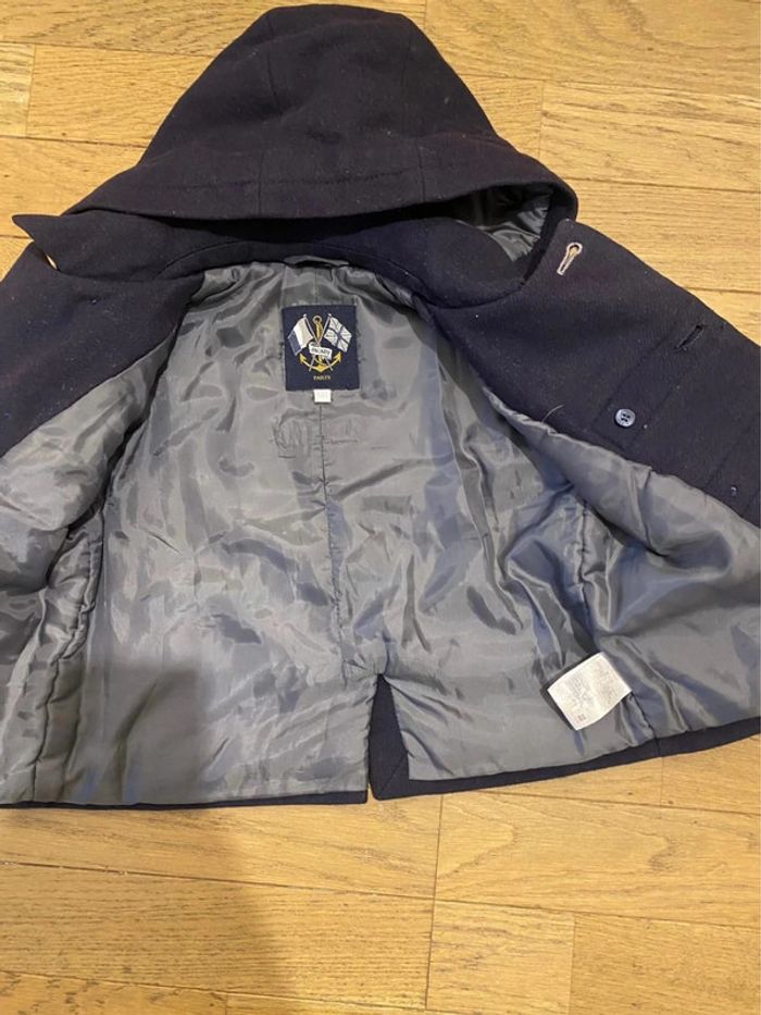 Manteau caban bleu marine Jacadi 18 mois - photo numéro 5