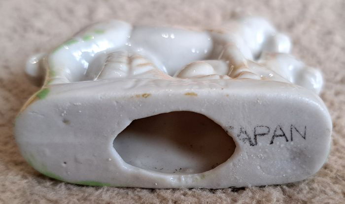 🗿 Statuette en céramique - chevaux, notée Japan - photo numéro 3