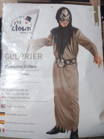 Costume de guerrier 10/12 ans