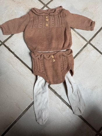 Ensemble laine 3 mois 