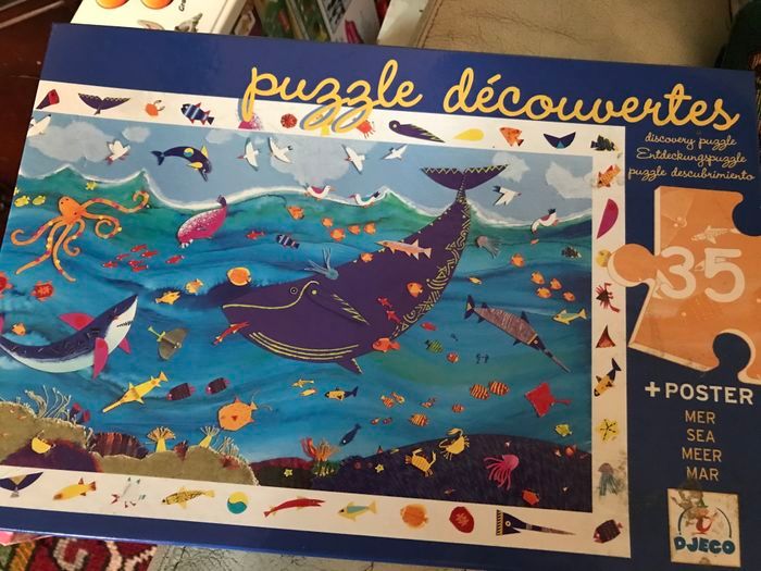 Puzzle découverte mer Djecco 3-5 ans