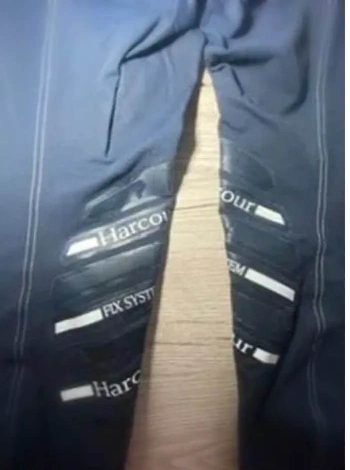 Pantalon d’Équitation Harcour Taille 34, Bleu Marine, Poches Rouge/Blanc, Gros Grip, Logo Brodé - photo numéro 8