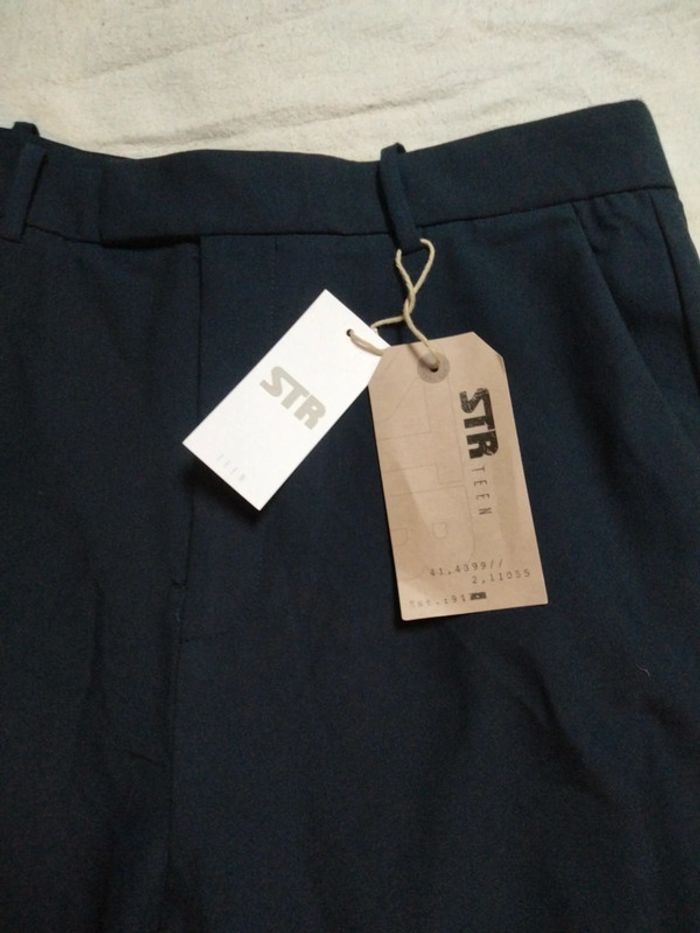 Pantalon de costume bleu marine T36 Stradivarius - photo numéro 2