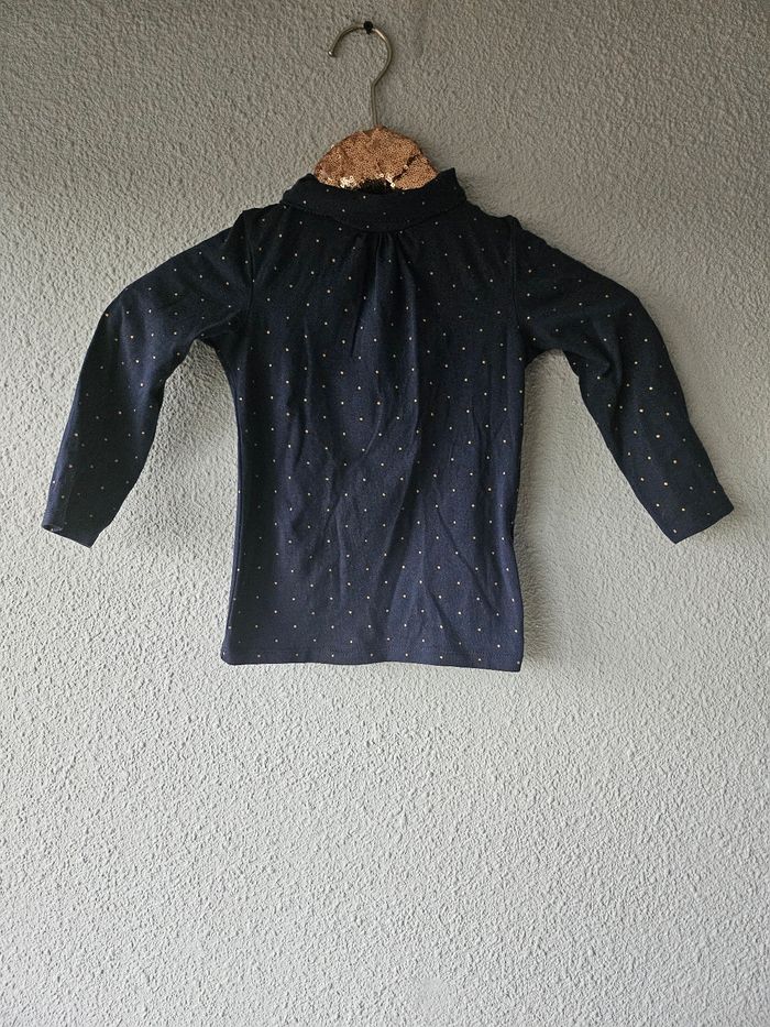 Col roulé a pois pour fille - photo numéro 4