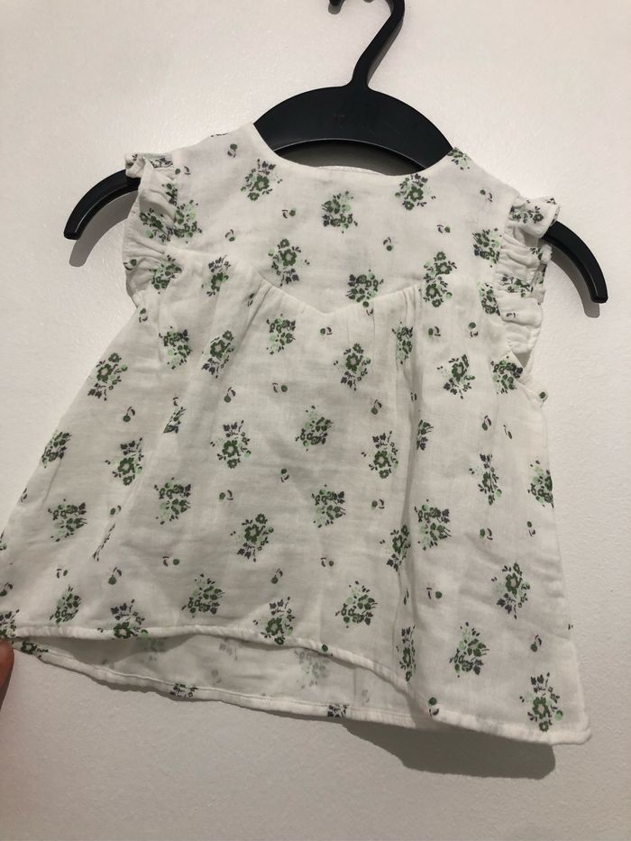 Jolie blouse en gaze de coton bio 18 mois Petit Bateau