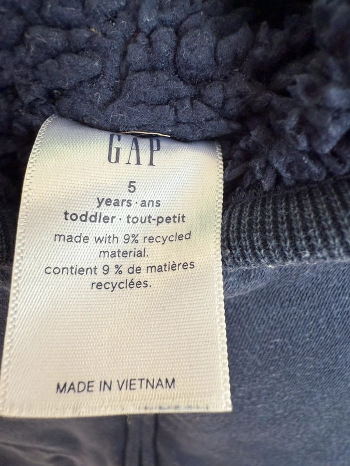 Gillet zippé gap 5 ans - photo numéro 4