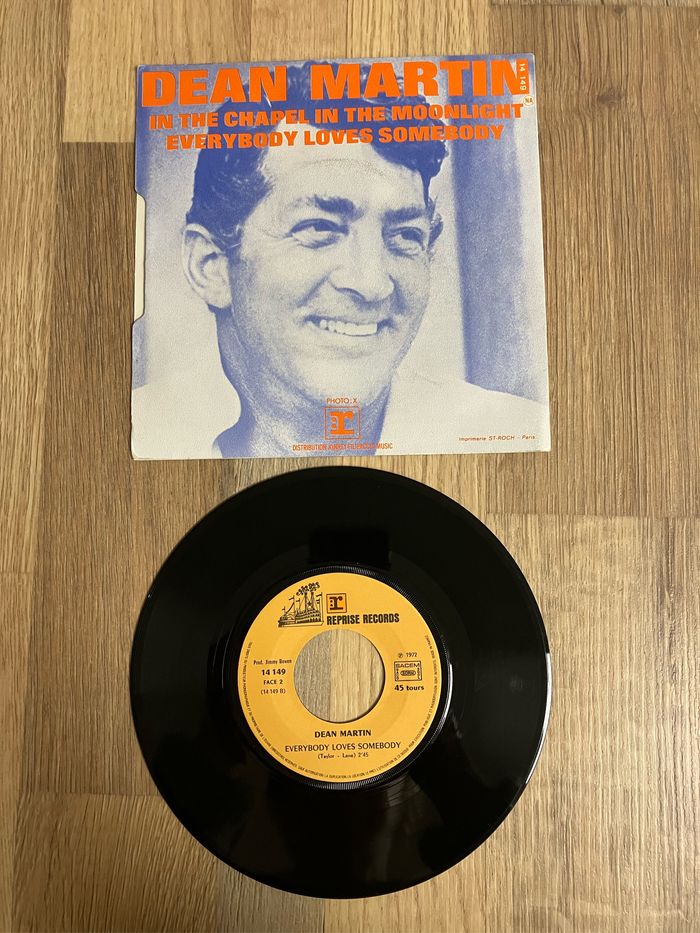 Vinyle 45 tours-Dean Martin-In the chapel In the moonlight - photo numéro 2