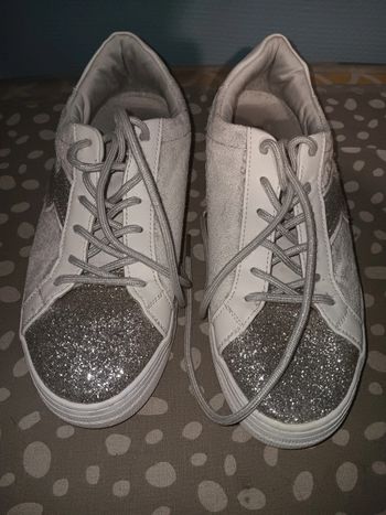 Chaussures blanche  argenté