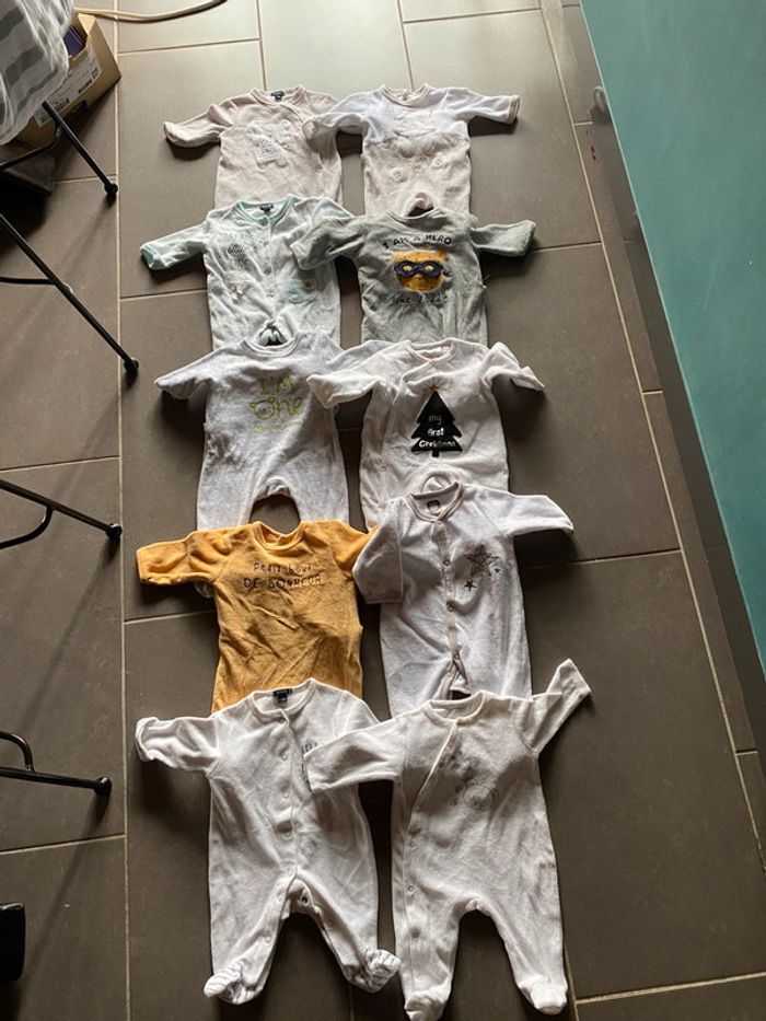 Pyjamas bébé garçon 1 mois lot