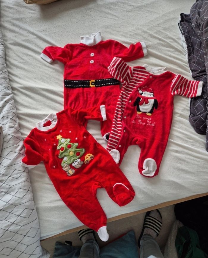 Lot pyjama Noël 3 mois