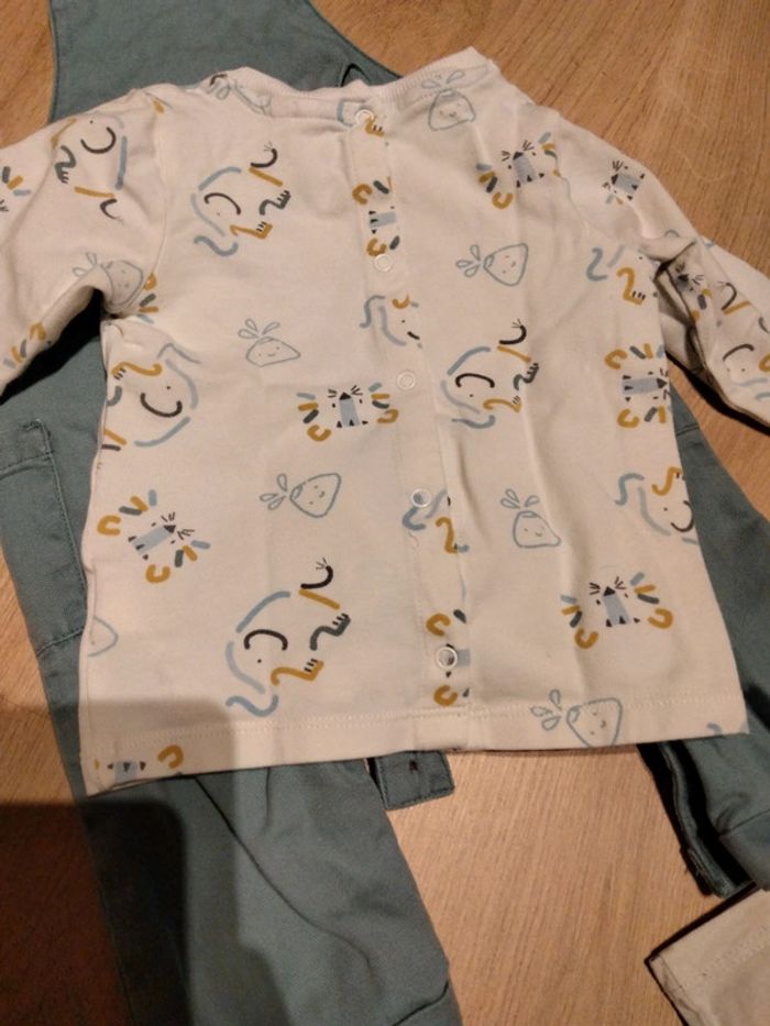 Ensemble salopette tee shirt ML orchestra 6mois - photo numéro 9