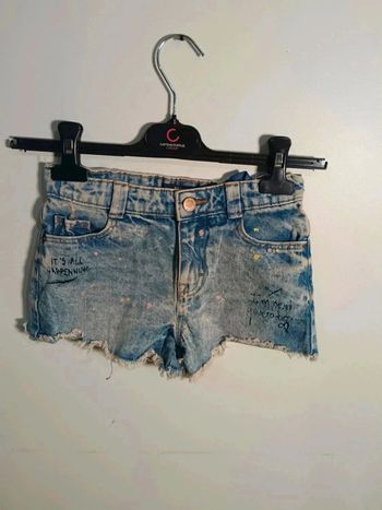 C10 short bleu mango 6-7 ans