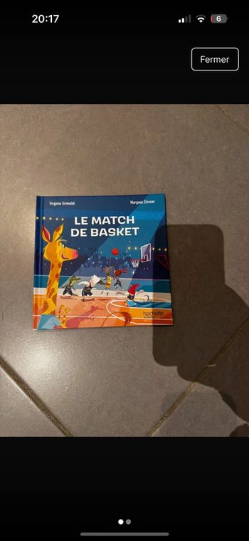 Livre / Album - Le match de basket - Virginie Grimaldi & Margaux Zinsner - Neuf