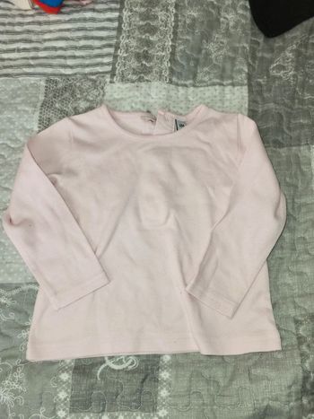 Tee shirt à manches longues rose