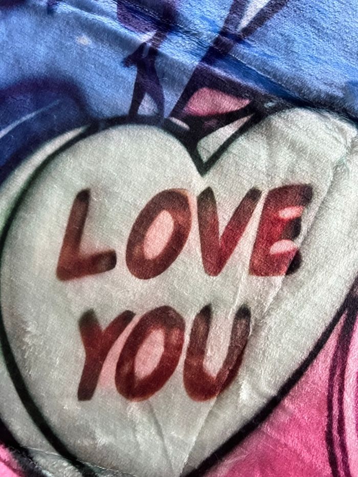 Très joli plaide de Stitch et Angèle, 150 ×200 neuve - photo numéro 8