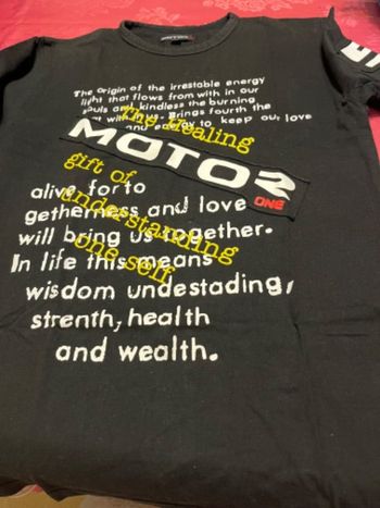 Teeshirt manches courtes homme taille S Motor one