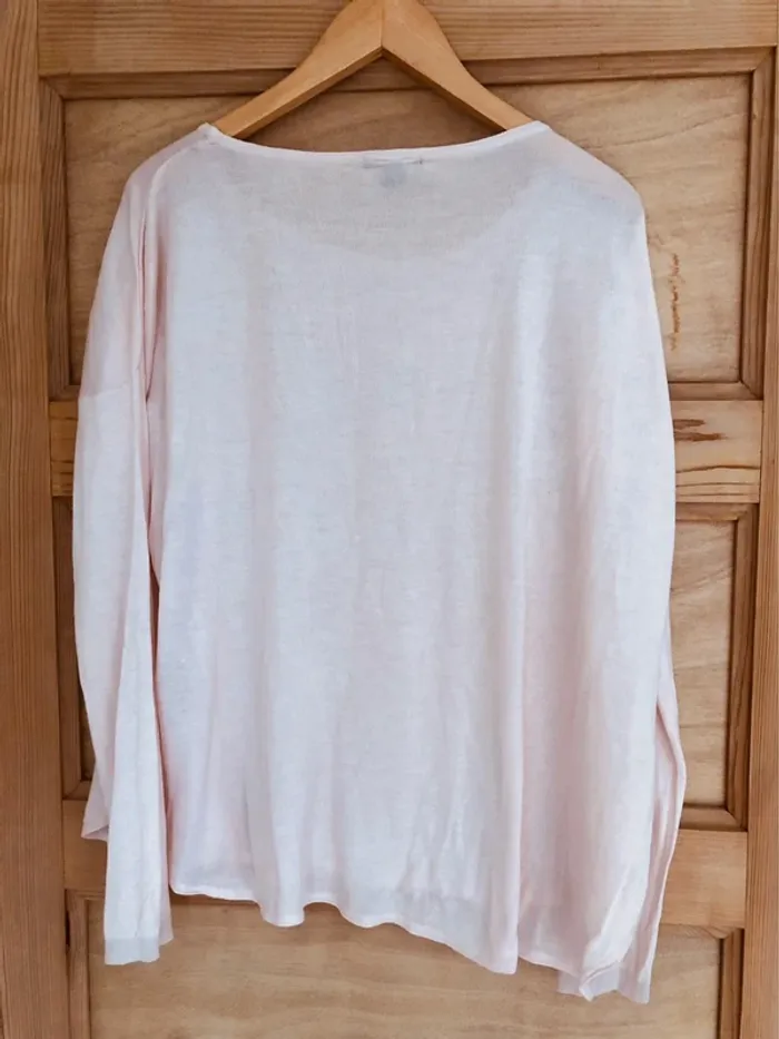 Pull léger rose H&M - photo numéro 3