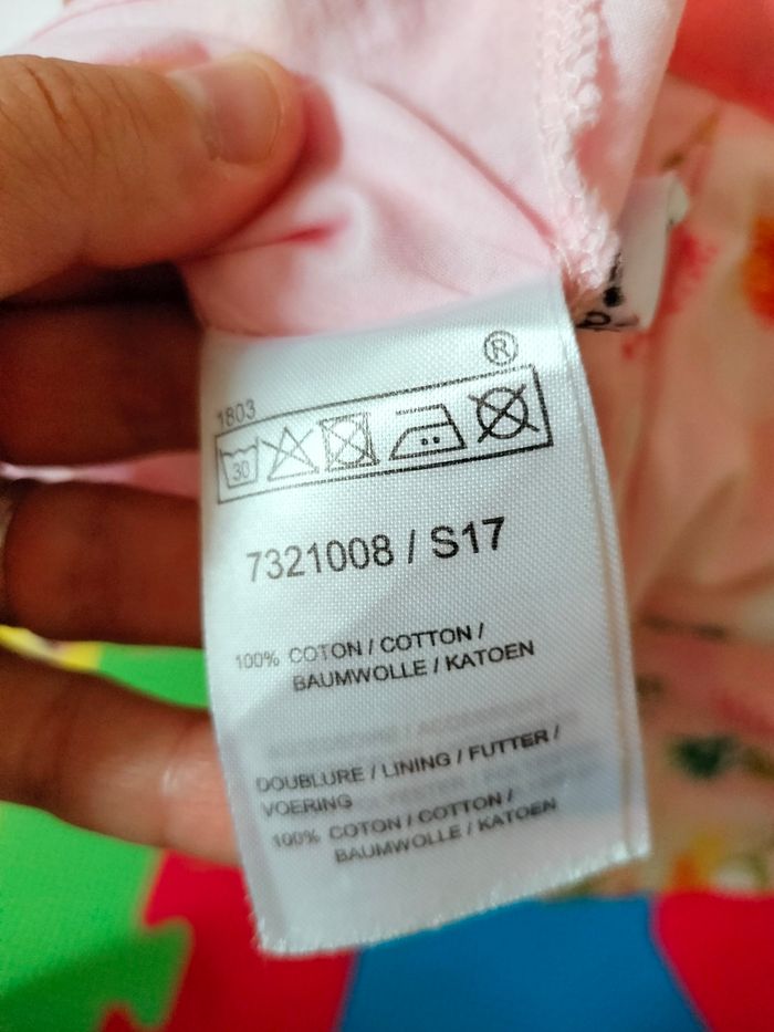 Robe d'été rose à fleurs en coton - photo numéro 5