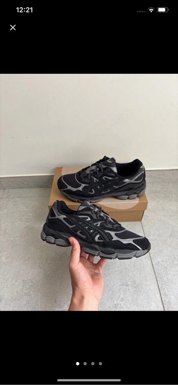 Asics gel nyc noir gris 44